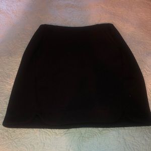 Black mini skirt